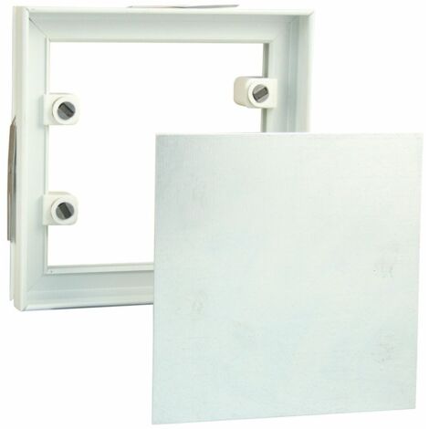Marley Fliesenrahmen Trägerplatte verz. Stahlblech Magneten 206x256mm Revisoinsrahmen Fliesenklappe Bad Fliese