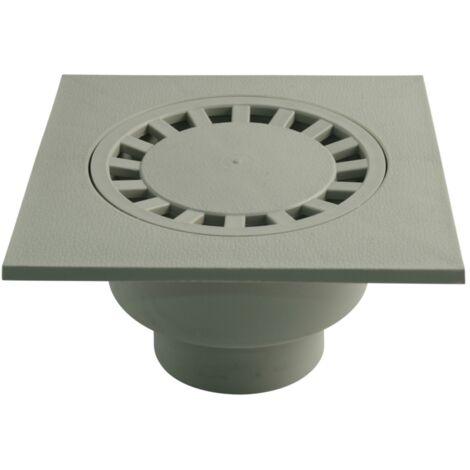 Marley Hof-Ablauf DN 75 Abgang senkrecht, Rost 20 x 20 cm Siphons & Abläufe