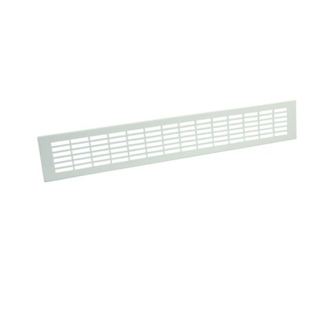 Marley Lüftung Lüftungsblech Alu 500 x 80 mm, mit Rechtecklochung, weiß Lüftungsgitter