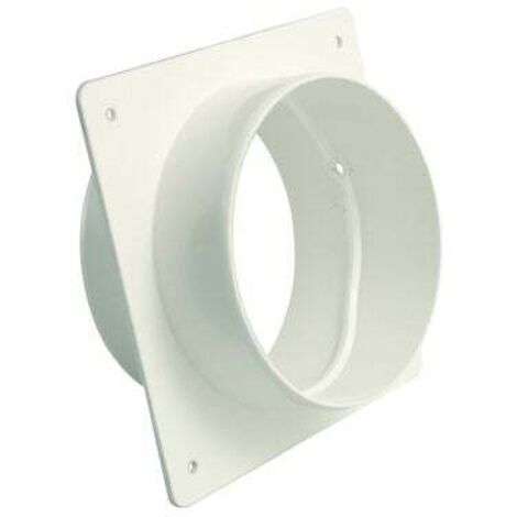 Marley Maueranschlussstutzen 150 x 150 mm Rohranschluss DN 125, weiß Lüftungsrohre