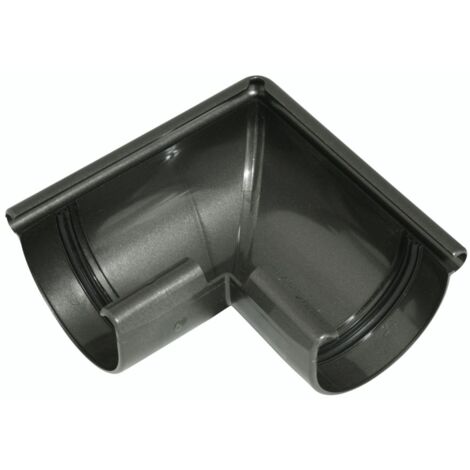 Marley Rinnenwinkel Halbrund, RG 75, anthrazit-metallic, außen