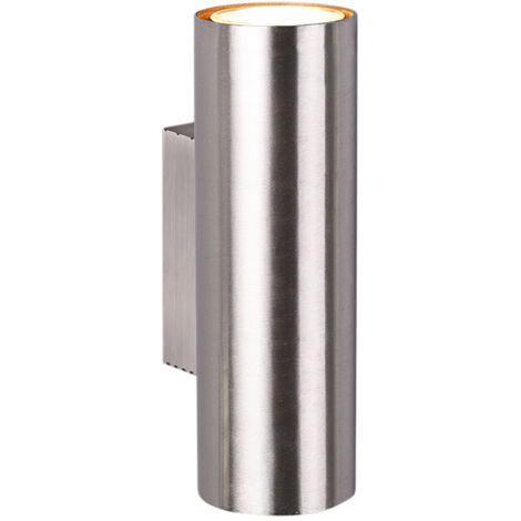 Marley Trio Lighting Lámpara de pared cilíndrica de níquel de doble emisión