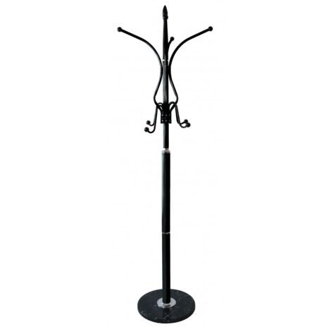 MARLIE - Garderobenständer mit Fuß im Glamour-Stil - 53x53x180 - 2 Ebenen