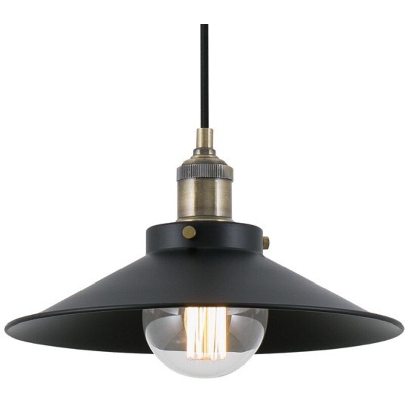 MARLIN Lámpara colgante - Negro y oro viejo - 64133