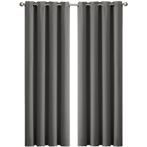 Marlow 2PCS Blackout Curtains Eyelet Ring Top Thick Thermal Ready Made Luxury