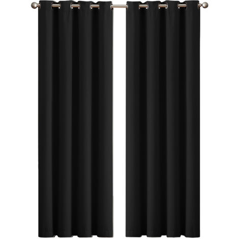 Marlow Thermal Blackout Curtains Pair Eyelet Ring Top for Bedroom Living Room