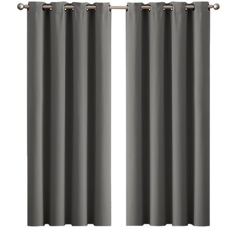Marlow Thick Blackout Curtains 2 Panels Thermal Eyelet Ring Top 117x183 Washable