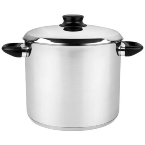 Marmite 8L en acier inoxydable noir