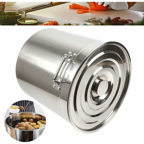 Marmite de Cuisine Marmite de Bouillon avec Couvercle 35/50/70 Litre Marmite de Goulasch Marmite de Camping Marmite en Acier Inoxydable Marmite de Cuisson Epaisseur 0.4 mm (70 L)