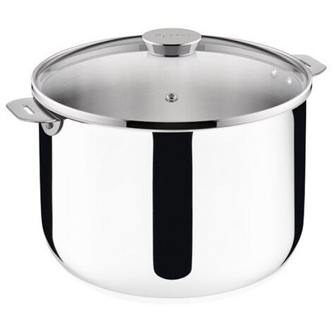 Marmite inox 24cm + couvercle en verre - Lagostina - 012138020524