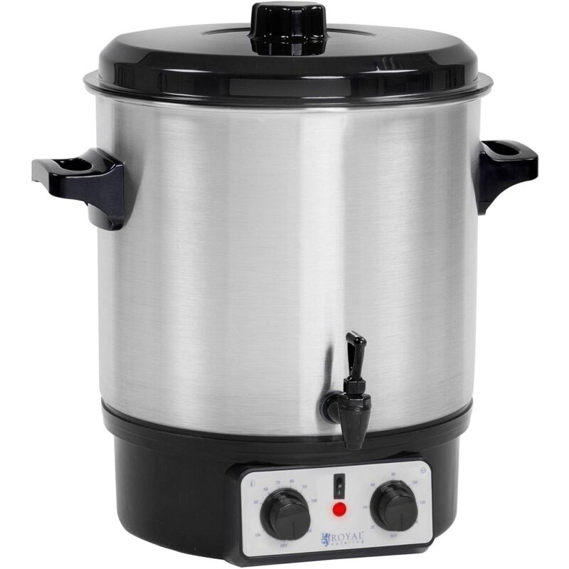 Royal Catering - Marmite Vin Chaud Distributeur De Boissons Chaudes Électrique Frissonner 27L