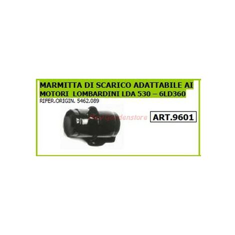 Marmitta di scarico per motocoltivatore motozappa LOMBARIDNI LDA 530 9601