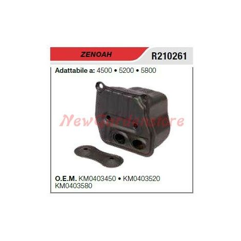 Marmitta silenziatore ZENOAH motosega 4500 5200 5800 R210261