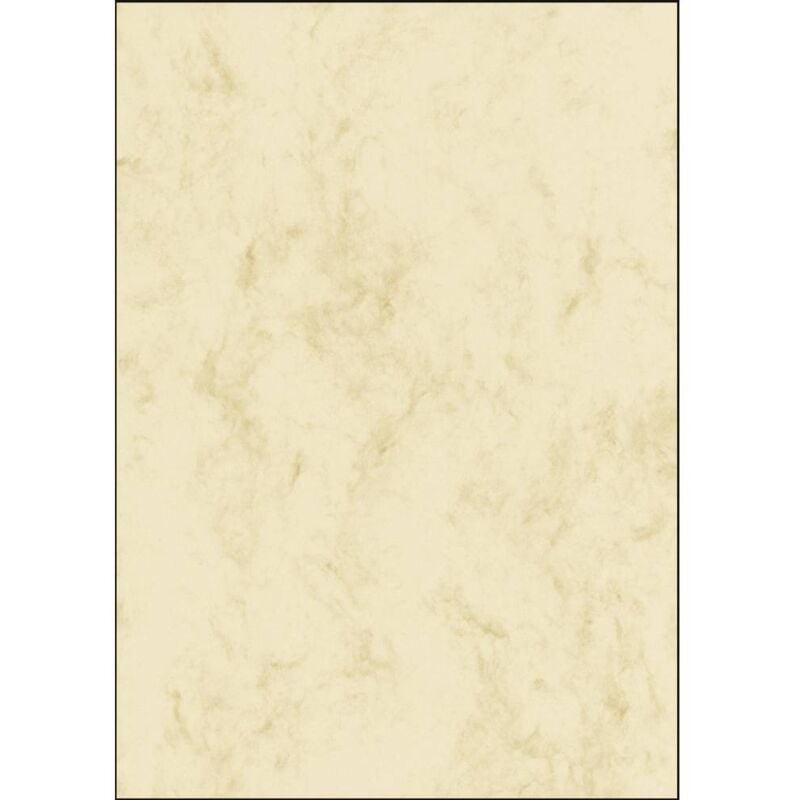 DP397 DP397 papier à motifs marbre din A4 200 g/m² beige 50 feuille(s) - Sigel