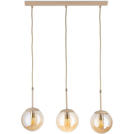 Maro Beige Glas-Hängelampe 3xE14 55