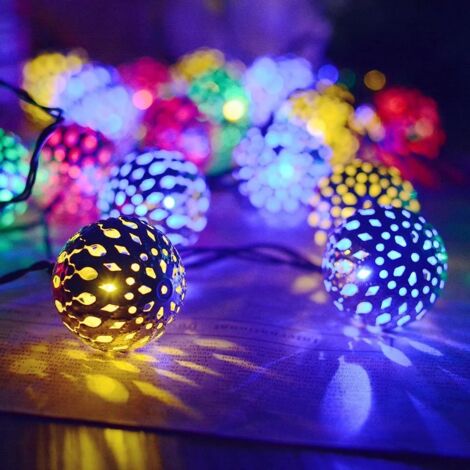 Marokkanische Lampe, Weihnachtsdekoration, Lichterkette für den Innenbereich, 3 Meter