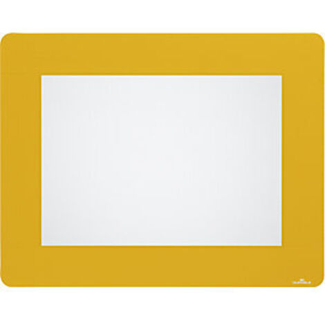 Marquages pour places de stationnement en forme de rectangle DIN A4 jaune, 10 pièces DURABLE.