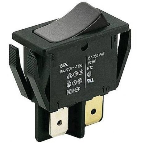 Marquardt 1551.3202 Interruttore a bilanciere 01551.3202-00 250 V/AC 16 A 1x Off / (On) IP40 Momentaneo 1 pz.