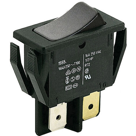 Marquardt 1551.3202 Wippschalter 01551.3202-00 250 V/AC 16 A 1 x Aus/(Ein) IP40 tastend 1 St.