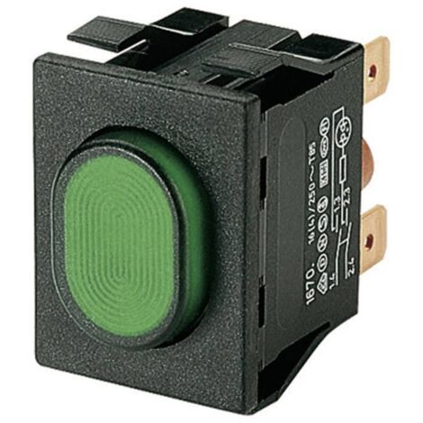 Marquardt 1670.5202 1670.5202 Interrupteur à pression 250 V/AC 16 A 2 x On/Off à accrochage vert (L x l x H) 33 x 25 x 33 mm IP54 1 pc(s) D75611