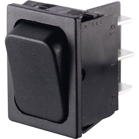 Marquardt 1834.3402 Wippschalter 01834.3402-00 250 V/AC 6 A 2 x Ein/(Ein) IP40 tastend 1 St.
