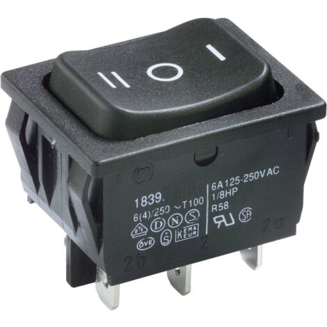 RUNCCI-YUN INTERRUPTEUR À Bascule Rond, CA 6 A/125 V, 3 A/250 V