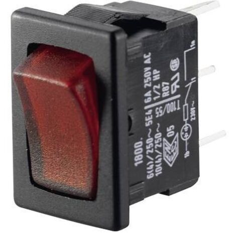 Marquardt Interruttore a bilanciere 01800.1104-02 250 V/AC 6 A 1 x Off / On IP40 Permanente 1 pz.