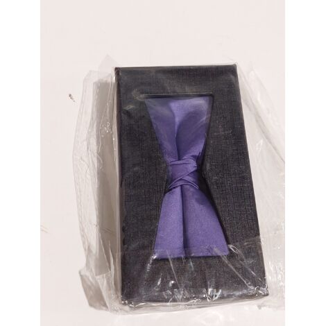 MARQUE INCONNUE - Nœud papillon - Violet satiné - Pré-noué avec coffret cadeau - Voir photos