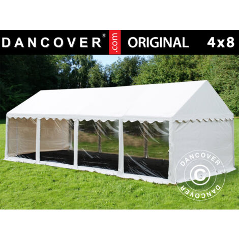 Marquee Original 4x8 m PVC 900, Panorama, White - Dancover