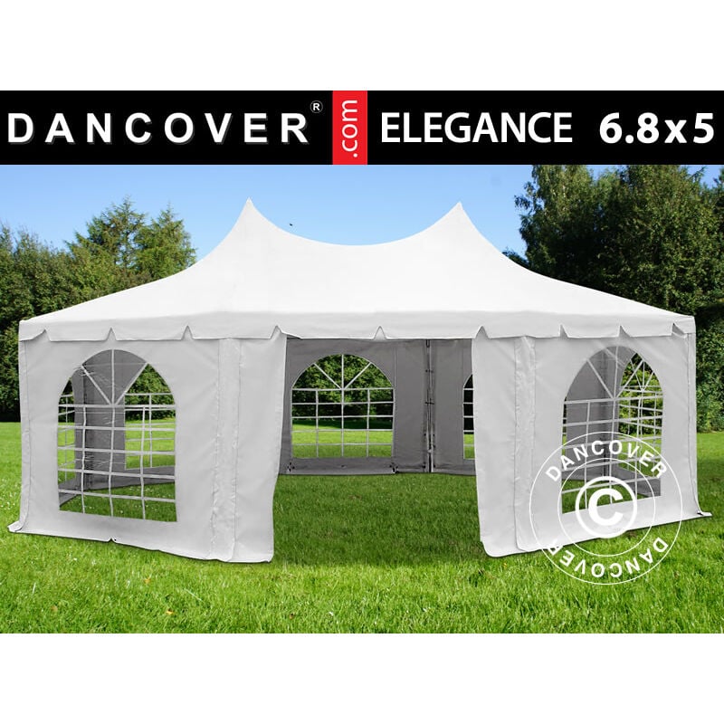 Dancover - Marquee Party tent Pavilion Elegance pro 6.8x5 m, pvc