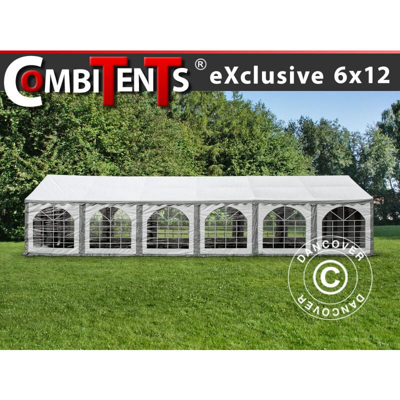 Dancover - Marquee Party tent Pavilion, Exclusive CombiTents® 6x12 m 4-in-1,