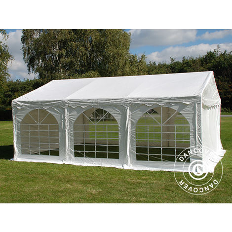 Marquee Party tent Pavilion Original 4x6 m PVC, White - White