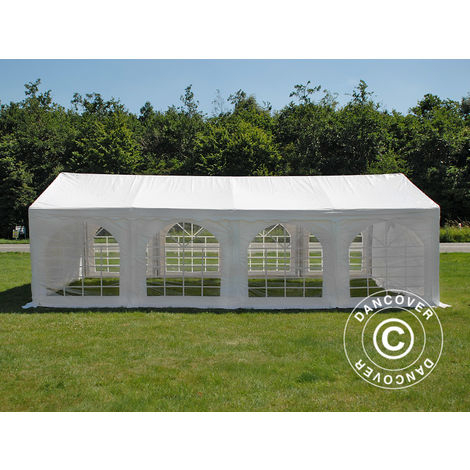 Marquee Party tent Pavilion Original 4x8 m PVC, White - White