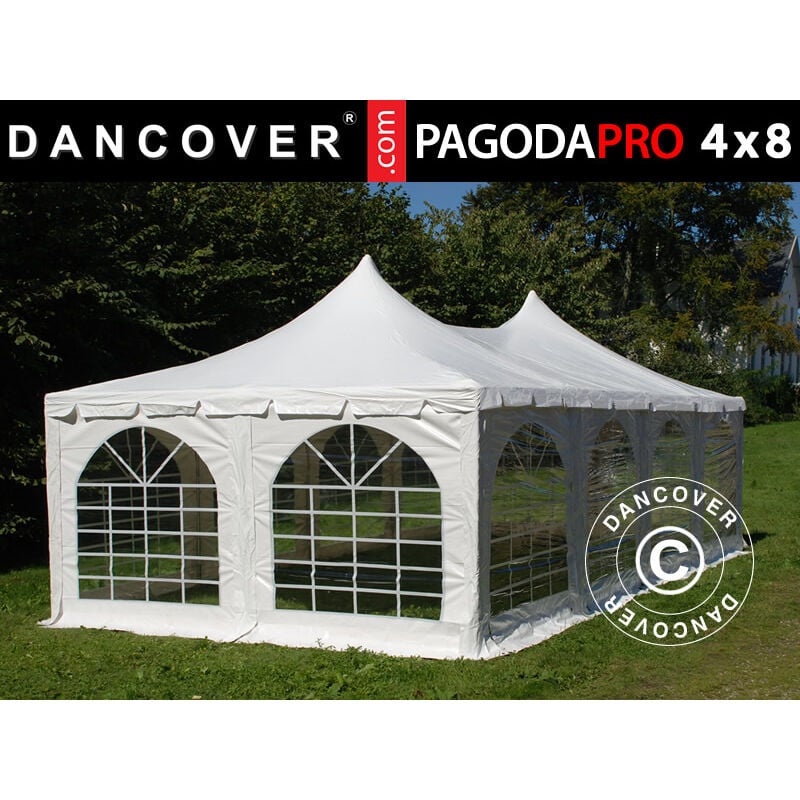 Marquee Party tent Pavilion Pagoda pro 4x8 m, pvc