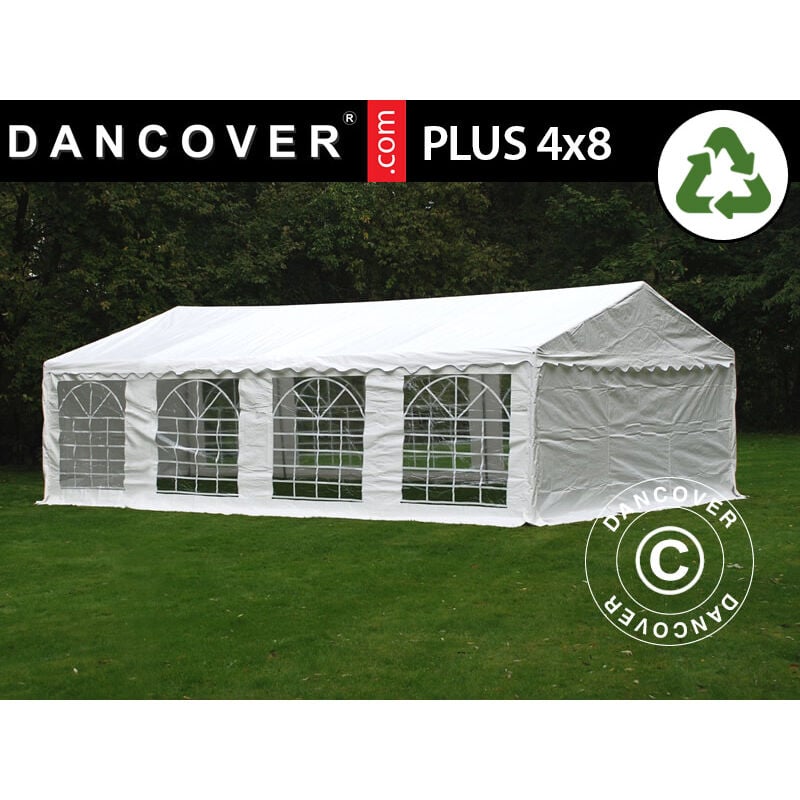 Marquee Party tent Pavilion plus 4x8 m pe, White