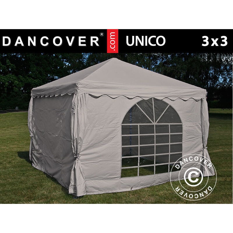 Marquee Party tent Pavilion unico 3x3 m, Sand