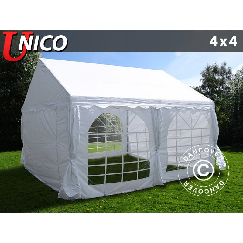 Marquee Party tent Pavilion unico 4x4 m, White