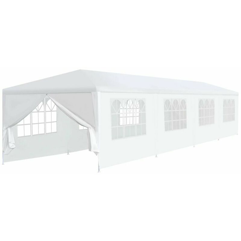 

Marquesina de jardin 3x12 m blanca