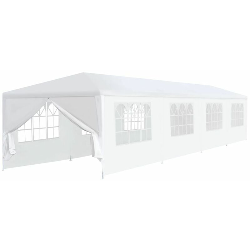 

Marquesina de jardín 3x12 m blanca