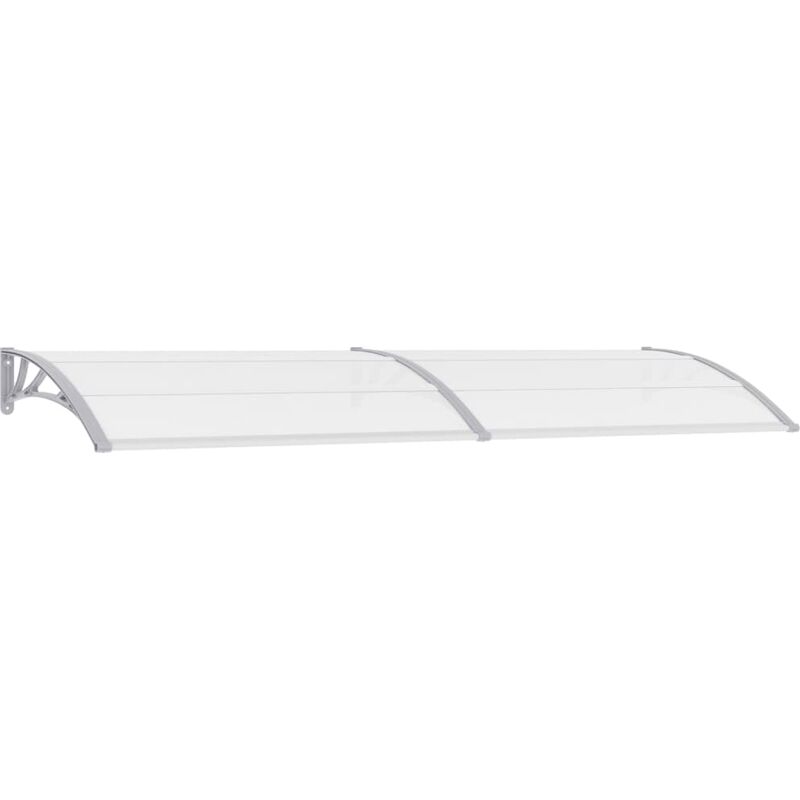 

BHD - Marquesina para puerta PC gris y transparente 300x80 cm
