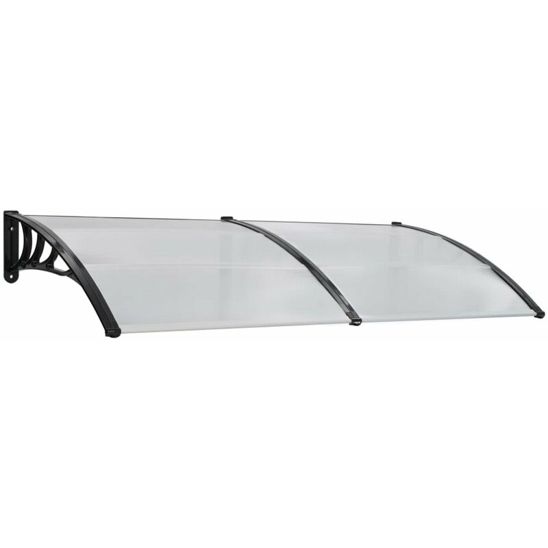 

Marquesina para puerta PC negro 200x100 cm