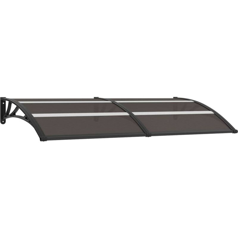 

Marquesina para puerta PC negro 200x80 cm