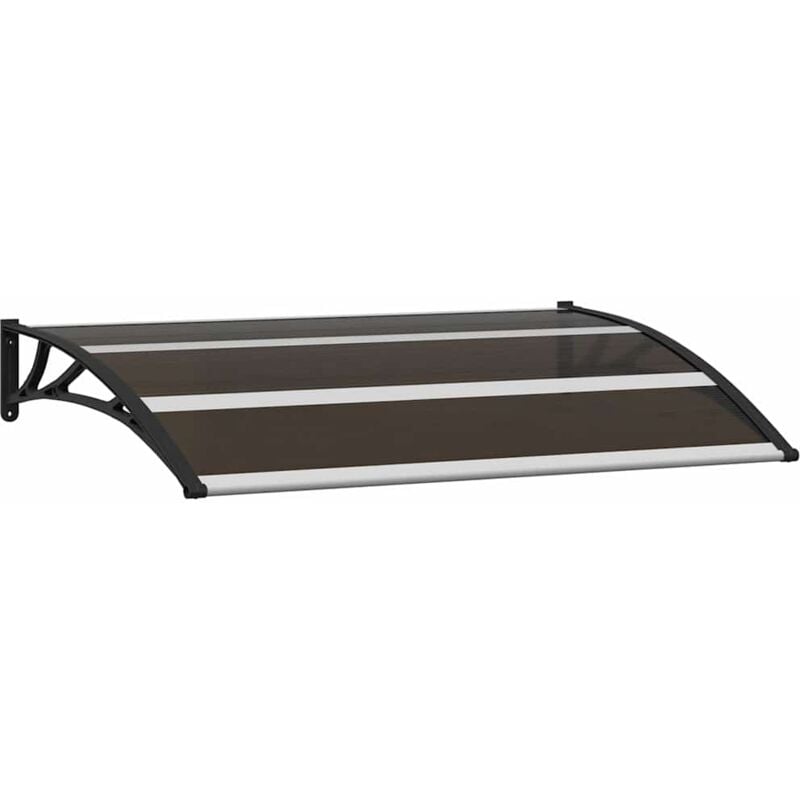 

vidaXL Marquesina para Puerta PC Negro 120x80 cm - Negro