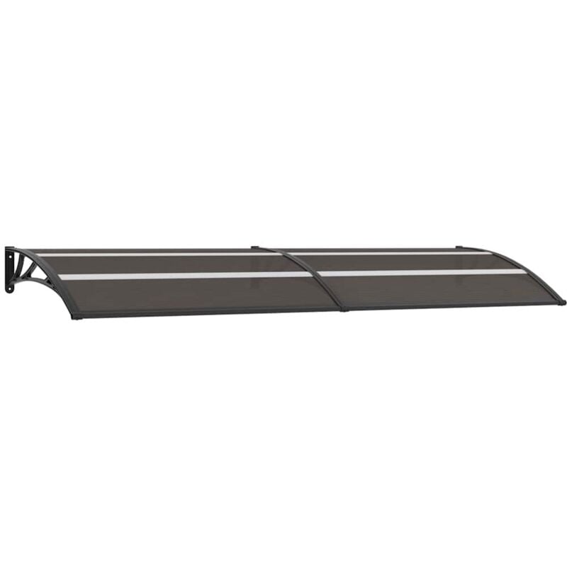 

vidaXL Marquesina para Puerta PC Negro 300x80 cm - Negro