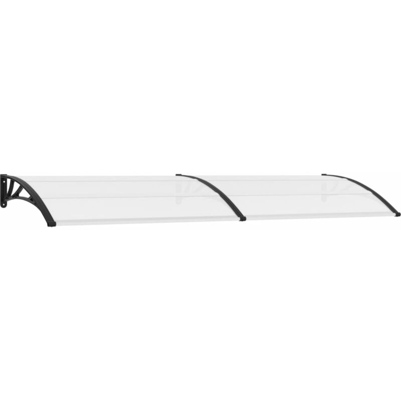 

BHD - Marquesina para puerta PC negro y transparente 300x80 cm