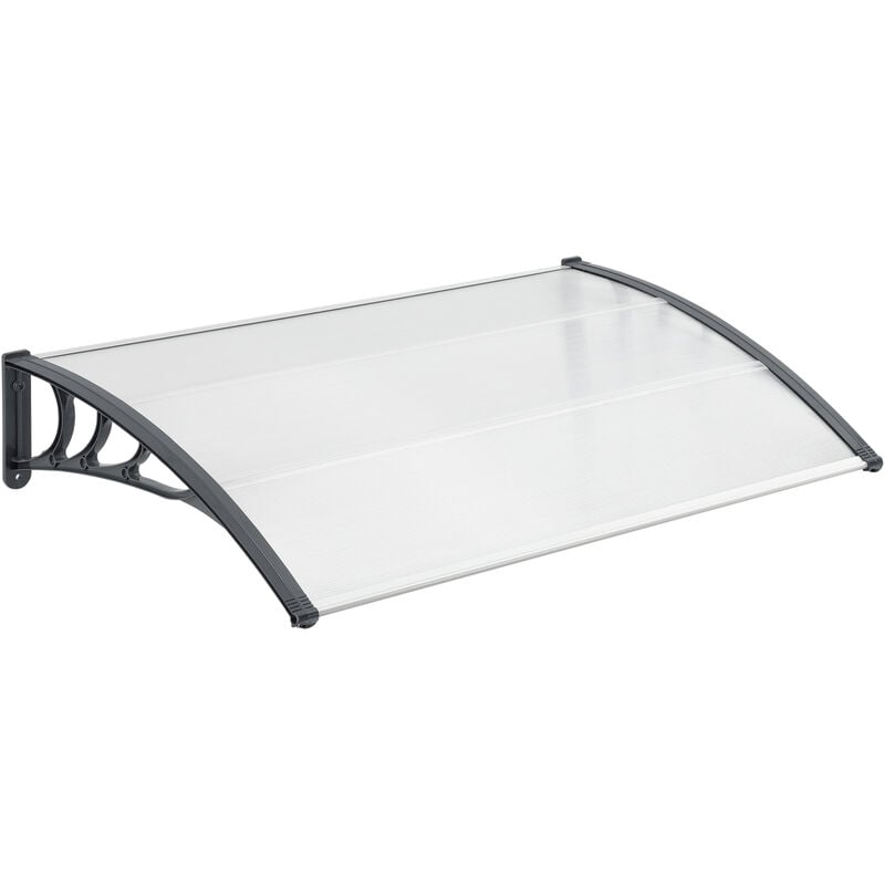 

Marquesina para Puertas - 120 x 100 cm - Tejadillo de Protección de ABS - Techo para Jardín Terraza Patio Balcón - Parasoles - Sombrilla Exterior