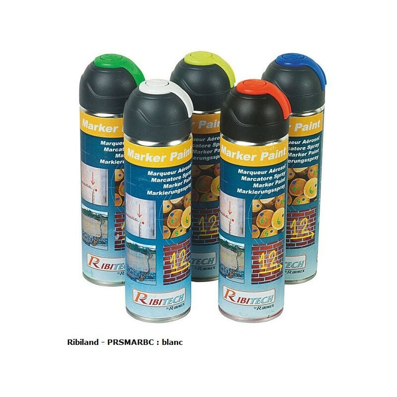 Ribiland/ribitech - Ribiland - Marqueur blanc en spray 400ml marker paint - prsmarbc