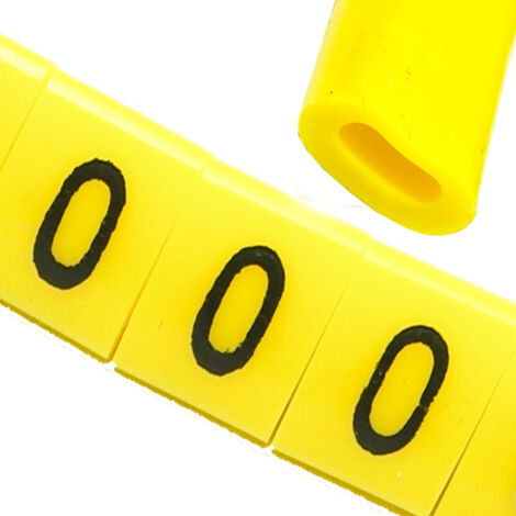 Marqueur de câble OZ-0 0 jaune 100 pcs