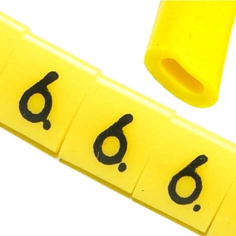 Marqueur de câble OZ-0 6 jaune 100 pièces