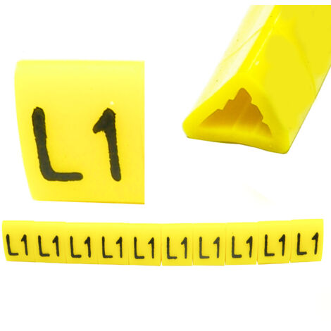 Marqueur de câble OZ-1 L1, jaune, 100 pcs